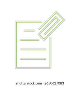 Icono de clip ilustración Plantilla de diseño de Vector 