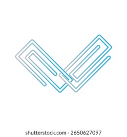 Icono de clip ilustración Plantilla de diseño de Vector 