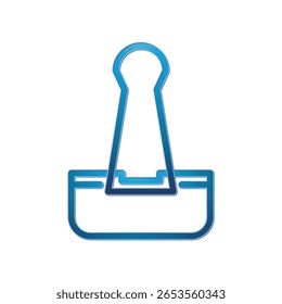 Paperclip icon illustration vector design template 