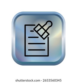 Icono de clip ilustración Plantilla de diseño de Vector 