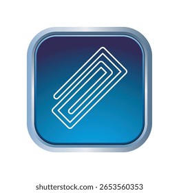 Paperclip icon illustration vector design template 