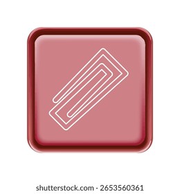 Icono de clip ilustración Plantilla de diseño de Vector 