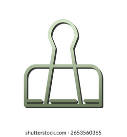Paperclip icon illustration vector design template 