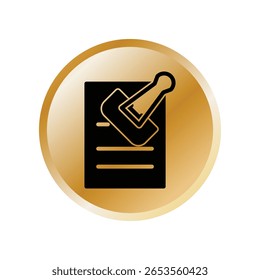 Paperclip icon illustration vector design template 
