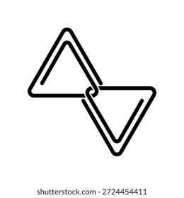 Icono de clip ilustración Plantilla de diseño de Vector 
