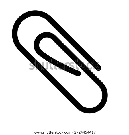 Paperclip icon illustration vector design template 