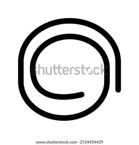 Paperclip icon illustration vector design template 