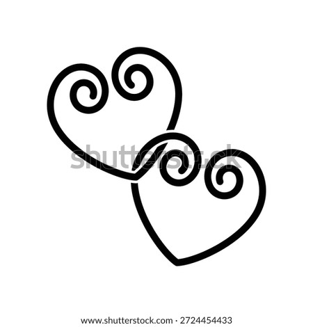 Paperclip icon illustration vector design template 