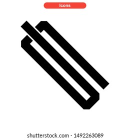 paperclip icon isolated sign symbol vector illustration - high quality black style vector icons
