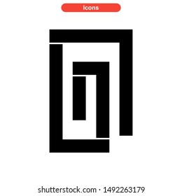 paperclip icon isolated sign symbol vector illustration - high quality black style vector icons
