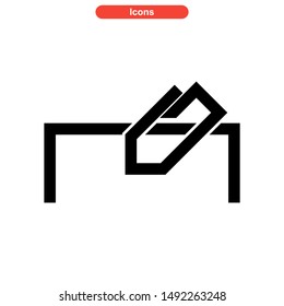 paperclip icon isolated sign symbol vector illustration - high quality black style vector icons
