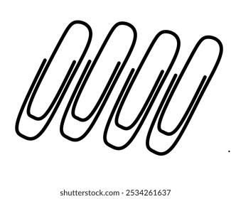 Icono de clip aislado fondo blanco