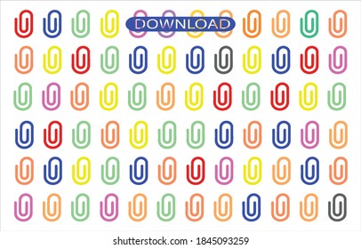 paperclip icon or logo isolated sign symbol vector illustration - high quality black style vector icons.