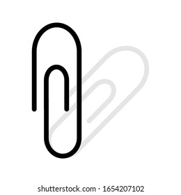 paperclip icon on background. vector eps 10