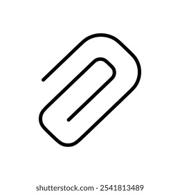Paperclip icon Outline vector for web ui