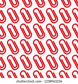 Paperclip icon. Pattern Vector