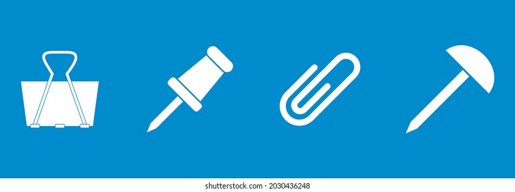 símbolo de signo vectorial del conjunto de iconos del clip