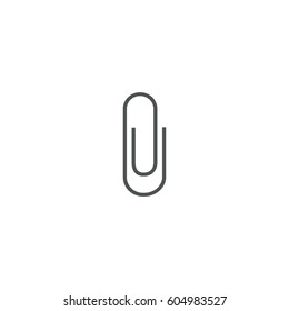 paperclip icon. sign design