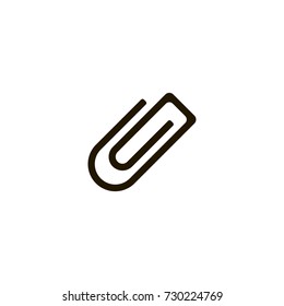 paperclip icon. sign design