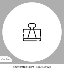 Paperclip icon sign vector,Symbol, logo illustration for web and mobile