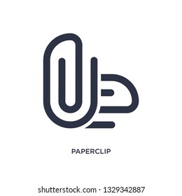paperclip icon. Simple element illustration from education concept. paperclip editable symbol design on white background. Can be use for web and mobile.