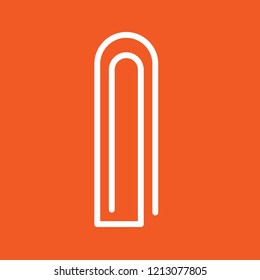 paperclip icon, stock vector illustration, EPS10.
