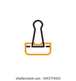 Paperclip icon template. Vector illustration 