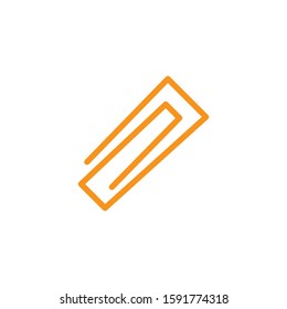 Paperclip icon template. Vector illustration 