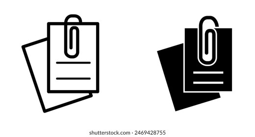 Paperclip icon vector design template