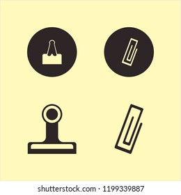 paperclip icon. paperclip vector icons set paper clip