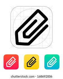 Paperclip icon. Vector illustration.
