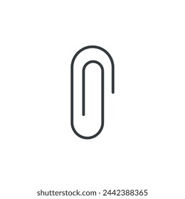 Paperclip icon, Paperclip vector illustration