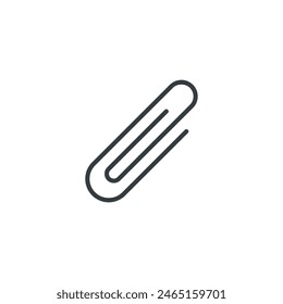 Icono de clip, Ilustración vectorial de clip