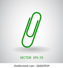 Paperclip icon, vector illustration