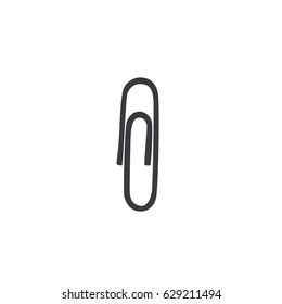 Paperclip icon, vector illustration design. Education objects collection.