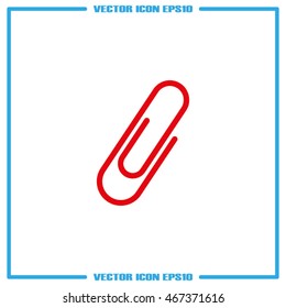 Paperclip icon. Vector illustration eps10.