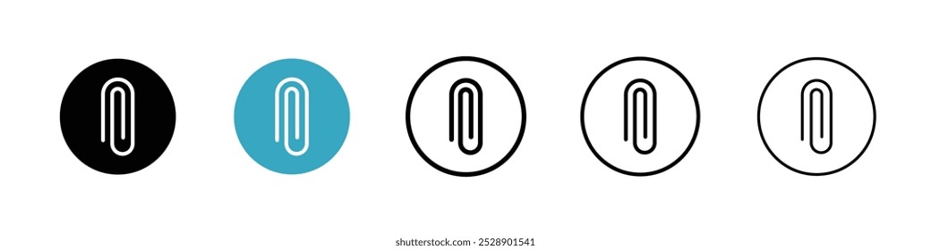 Conjunto de Ilustración vectorial de iconos de clip