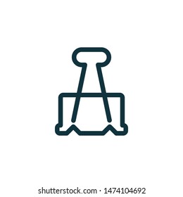 paperclip icon vector logo template