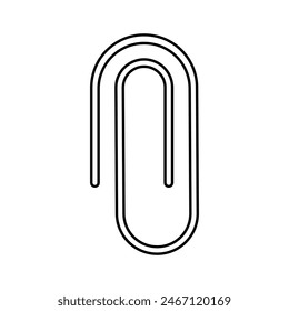 Paperclip icon vector. Paper clip illustration sign. Clip symbol or logo.