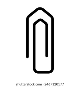 Paperclip icon vector. Paper clip illustration sign. Clip symbol or logo.