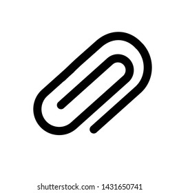 paperclip icon vector, simple design.