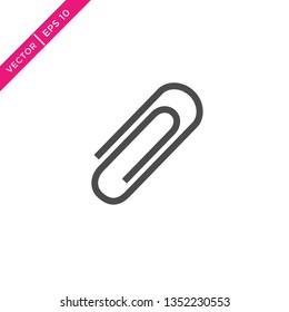 Paperclip Icon, Vector for Web