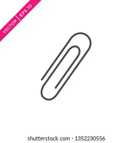 Paperclip Icon, Vector for Web