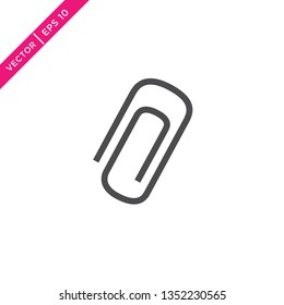 Paperclip Icon, Vector for Web