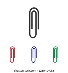 Paperclip icon.Attachment vector sign.Clip illustration for graphic design, web and mobile platforms.