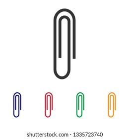 Paperclip icon.Attachment vector sign.Clip illustration for graphic design, web and mobile platforms.