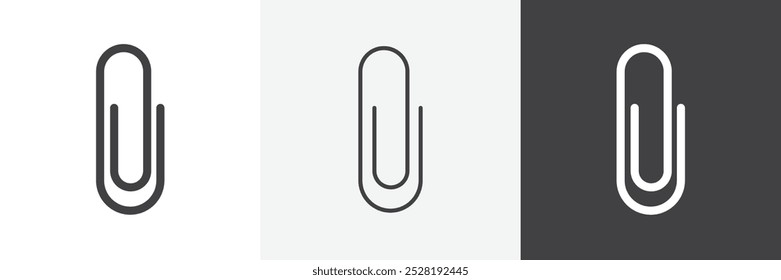 Büroklammersymbol.Trendy moderne flache lineare Vektorgrafik auf weißem Hintergrund.