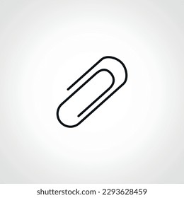 Paperclip line icon. paper clip outline icon