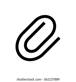 Paperclip line icon. Pixel perfect fully editable vector icon suitable for websites, info graphics and print media.