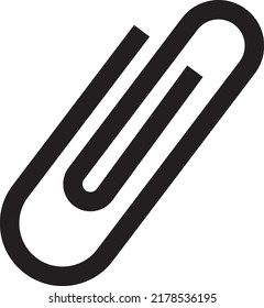 Paperclip office  icon vector isolated on white background